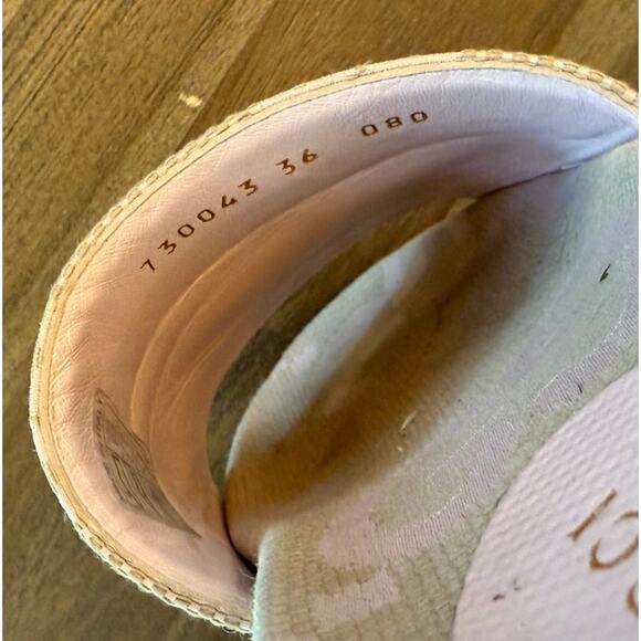 Gucci Angelina Platform Sandals Pink and Beige Size 36 (6-7 US) - Picture 8 of 8